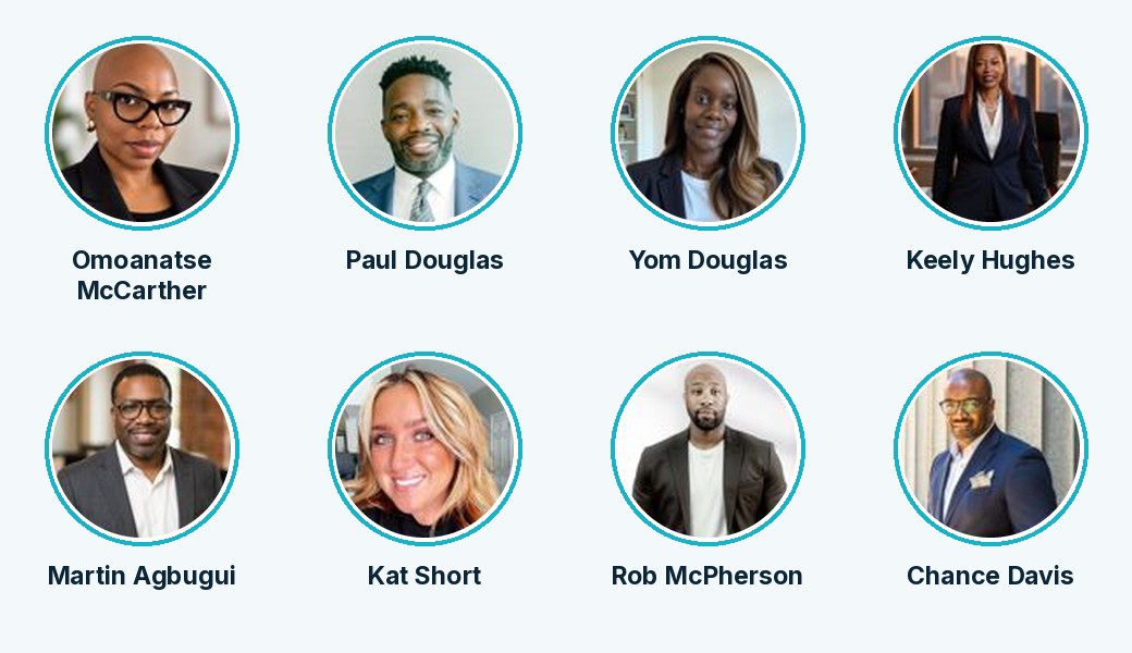 The JPI Group team at RECESS26: Omoanatse McCarther, Paul Douglas, Yom Douglas, Keely Hughes, Martin Agbugui, Kat Short, Rob McPherson, and Chance Davis