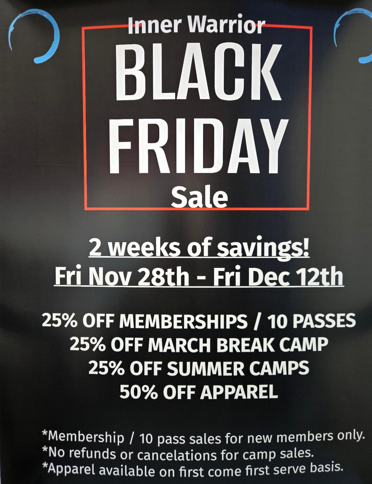Inner Warrior Black Friday sale!