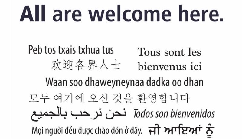 All are welcome here