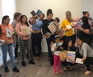 lindsay school students, kids, and books