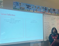 SOUL Academy student presenting.