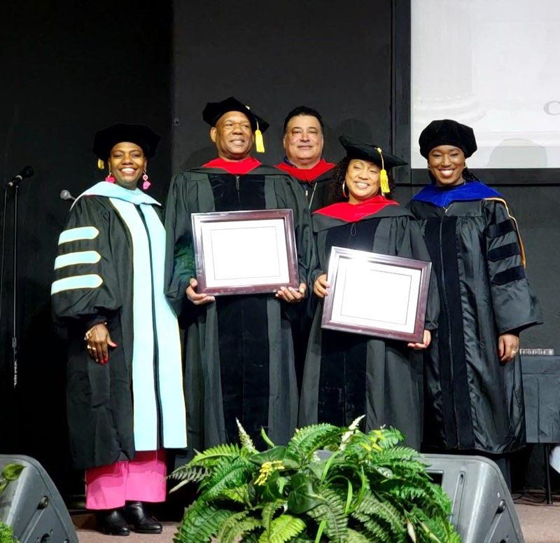 Tracy Thompson receiving honorary degree