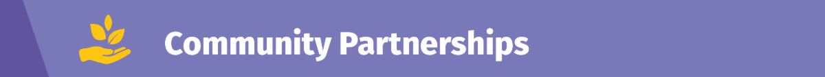 Community Partnerships divider art