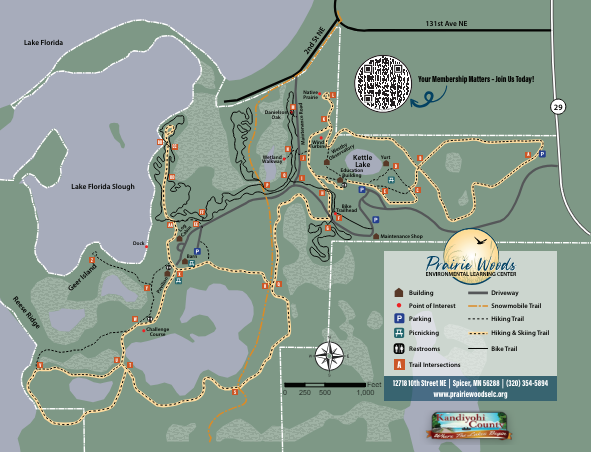 Prairie Woods Environmental Learning Center Trail Map