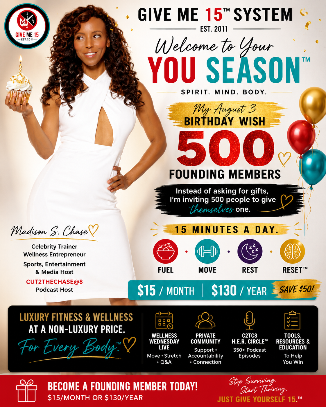 Give Me 15 System August 3 Bday 500 gift
