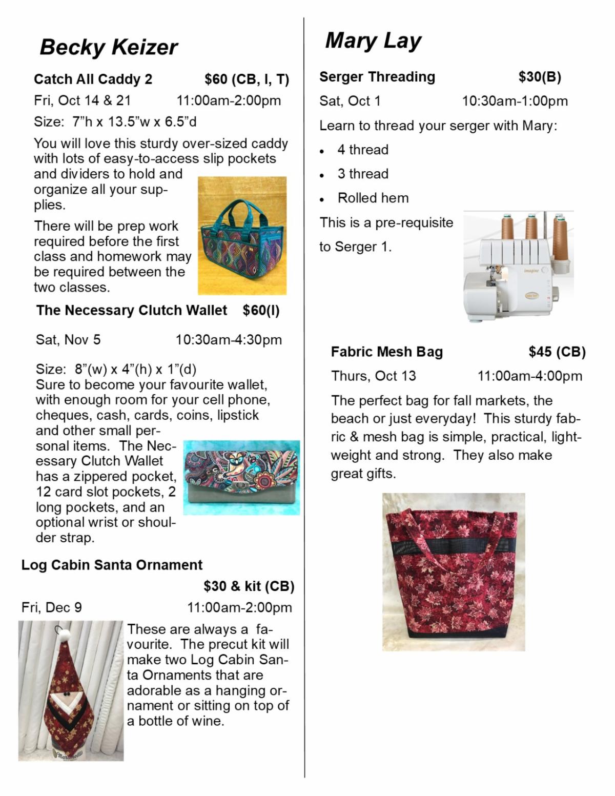 Quilting events, classes and sales Nanaimo quilt store