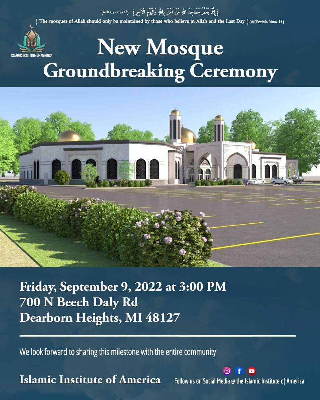 New Mosque Groundbreaking Ceremony