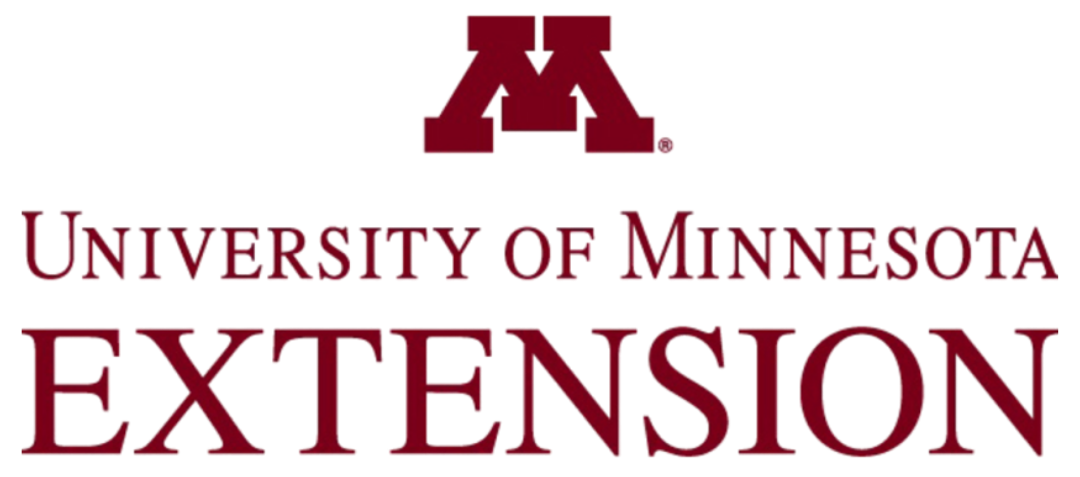 University of Minnesota Exten­sion logo with the red Twin Cities mark above the words “UNIVERSITY OF MINNESOTA” and “EXTENSION” in large red serif letters.
