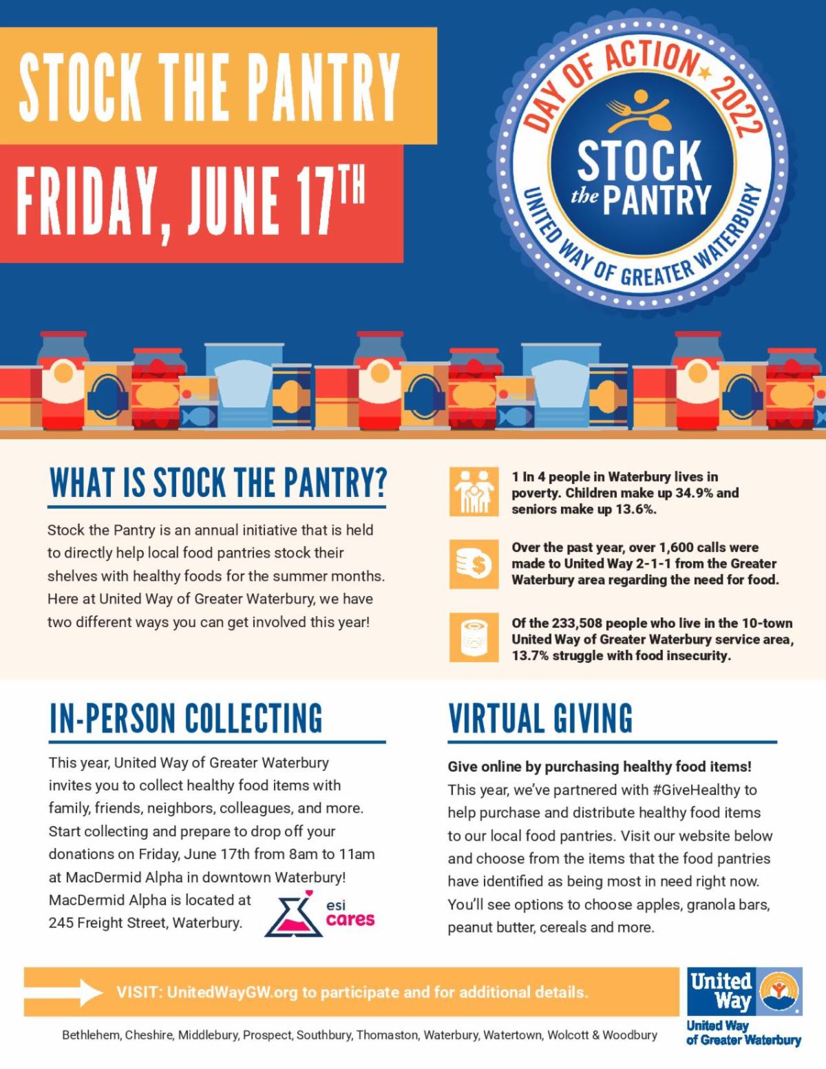 Stock the Pantry Needs You