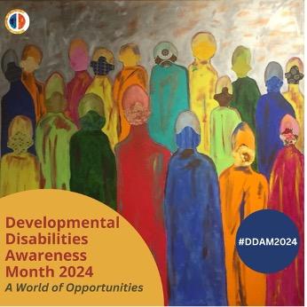 Developmental Disabilities Awareness Month 2024 logo