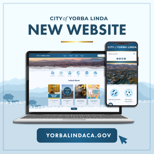 Laptop and smartphone showing the City's website.