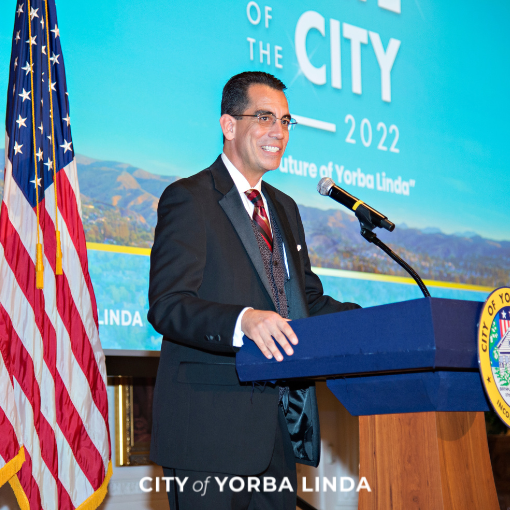 Mayor Rodriguez giving the 2022 State of the City address