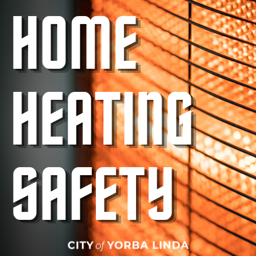 space heater in the background for home heating safety