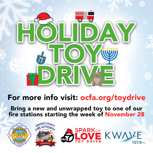 holiday toy drive flyer
