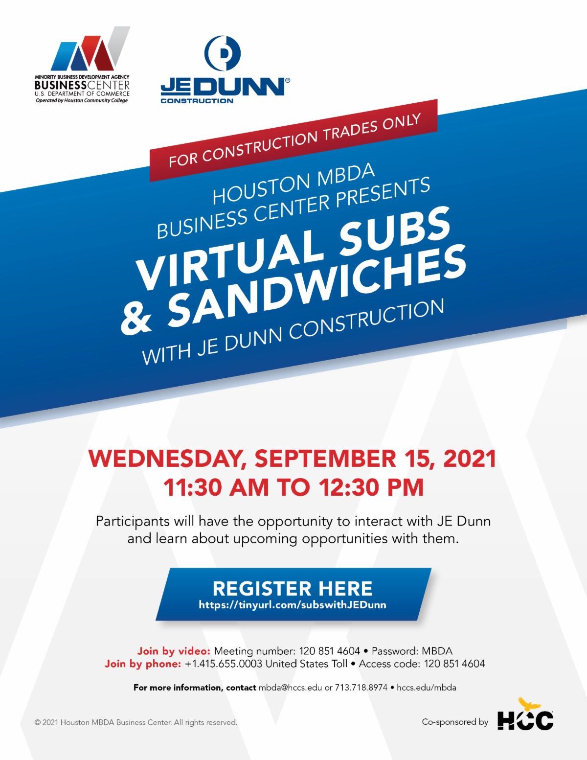 City of Houston Virtual Networking Events / Opportunities