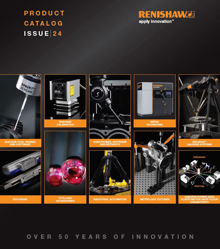Renishaw muestra su nuevo catalogo de productos Issue 2024