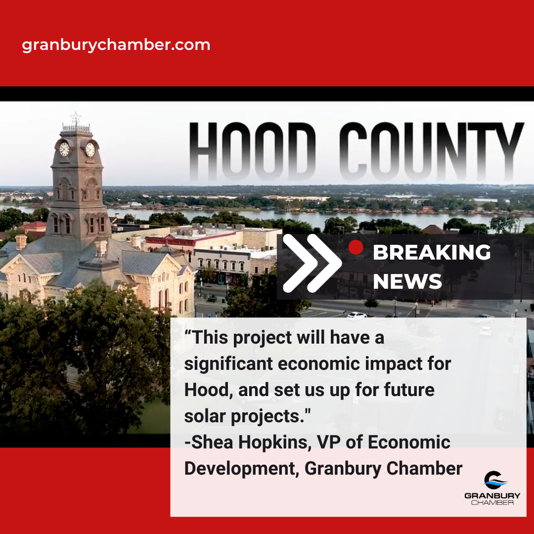 BREAKING NEWS: Hood County is Now Bright Spot in the Solar Farm Industry