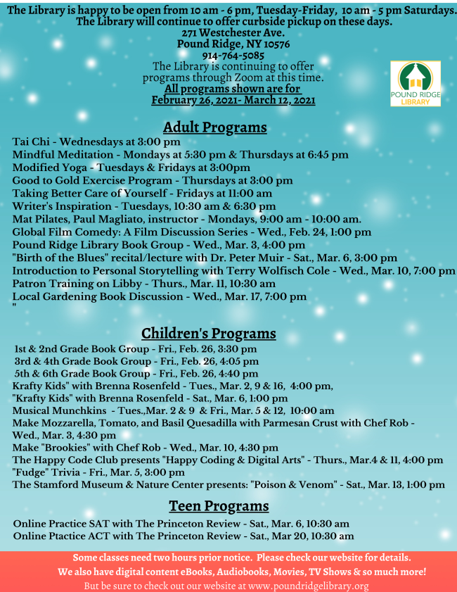 Pound Ridge Community Events