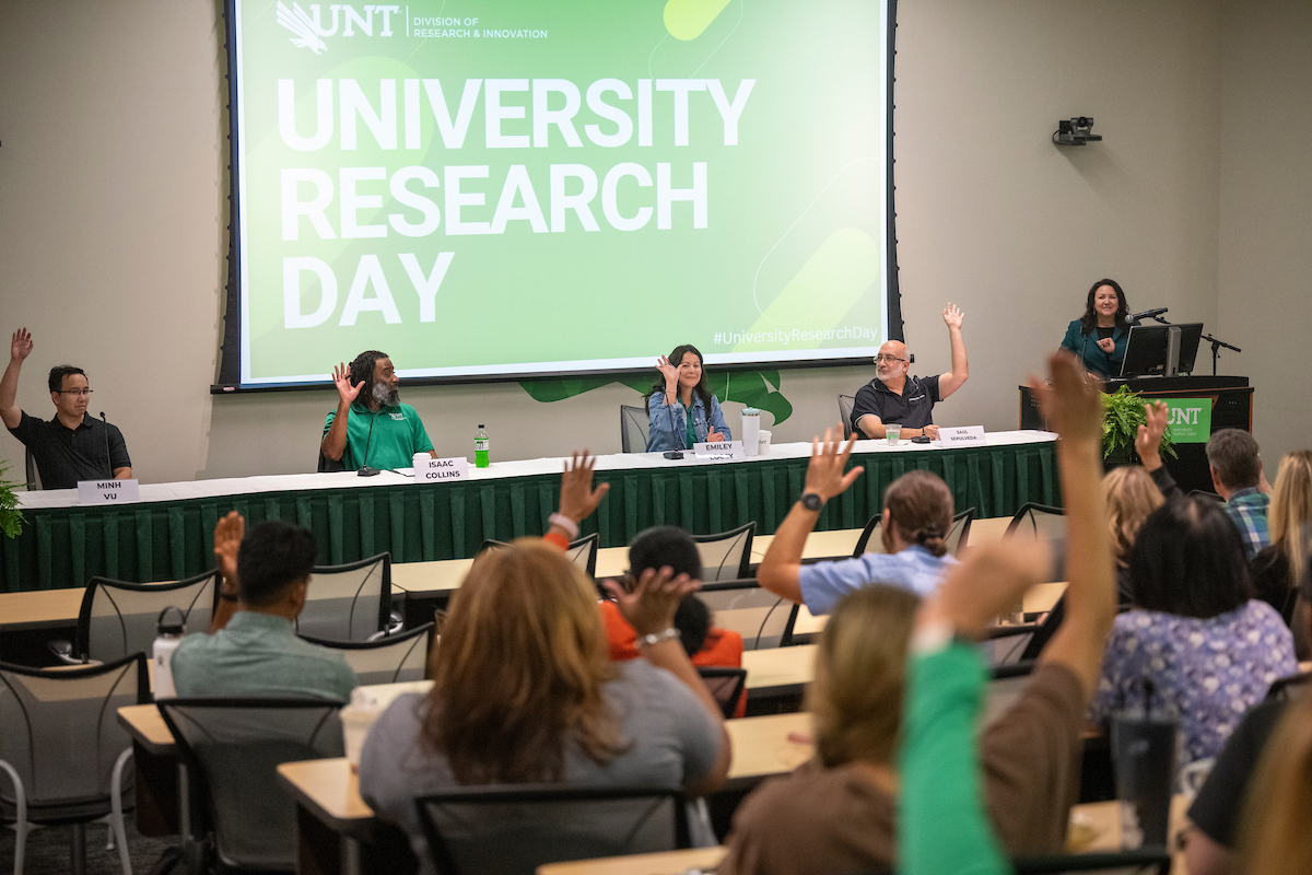 Faculty panel during University Research Day