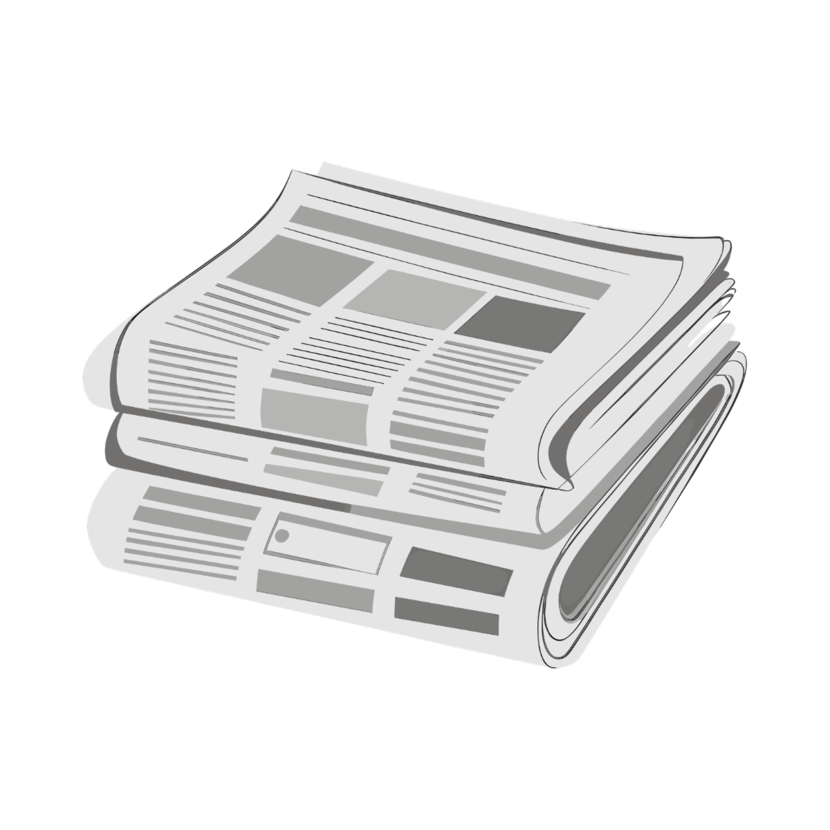 graphic of a stack of newspapers