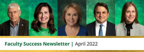 Portraits of 2022 UNT Foundation award winners