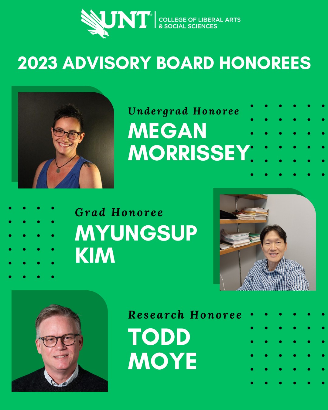 Headshots of 2023 CLASS Advisory Board award winners