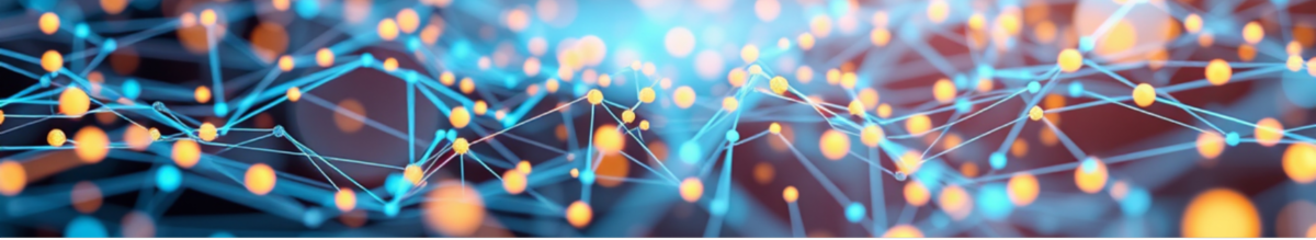 abstract art of virtual network