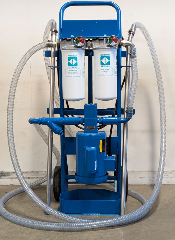 Norman Equipment portable hydraulic filter cart