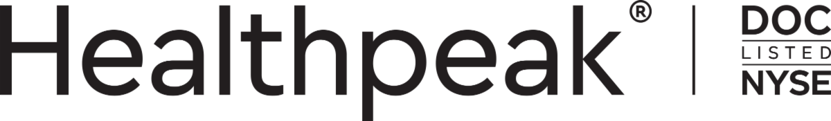 healthpeak logo in black