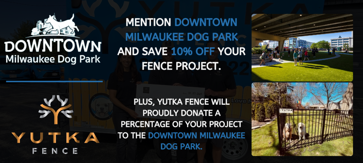 mke dog park yutka fence partnership