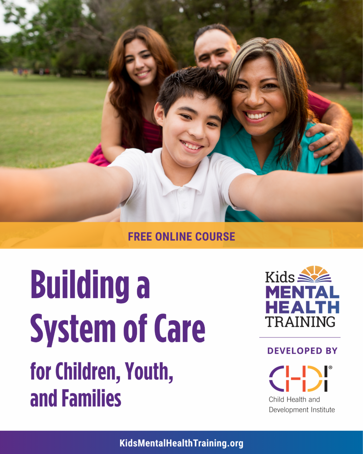 Free Kids Mental Health Training course: Building a System of Care for Children, Youth, and Families
