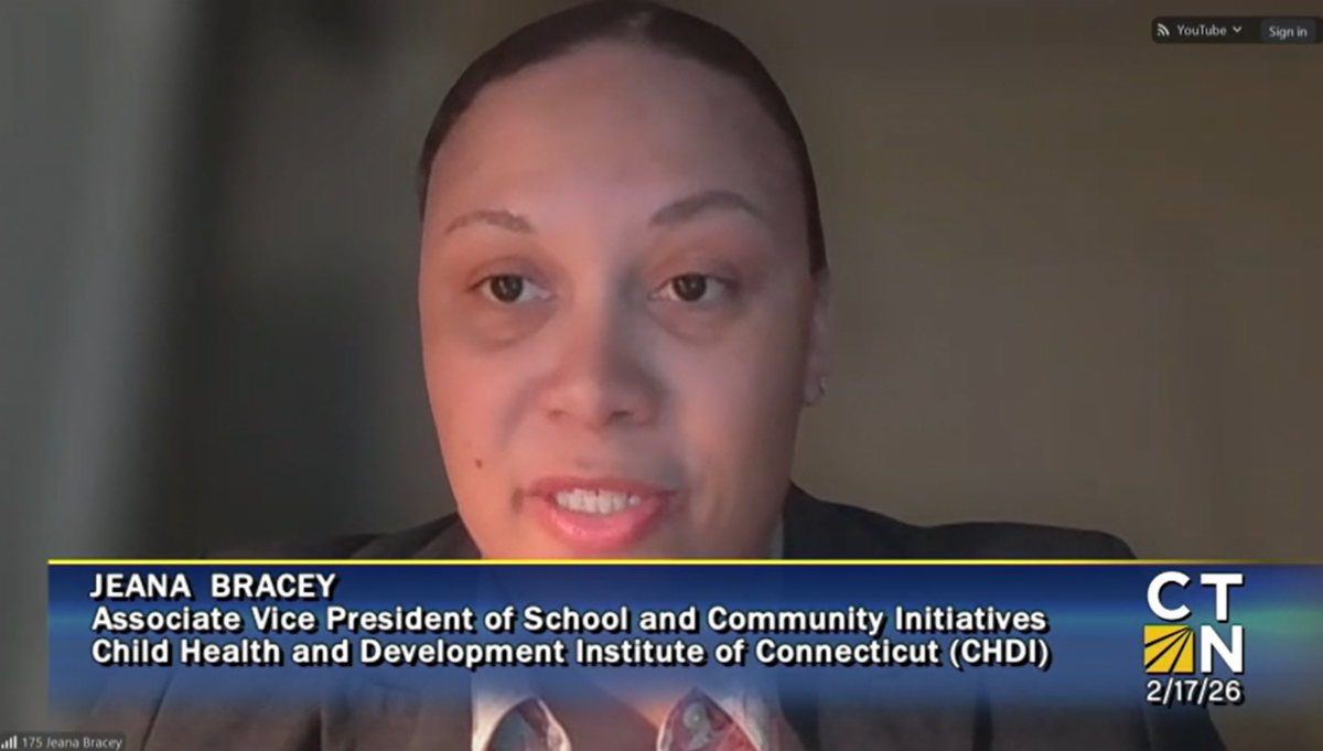CT-N screenshot from Jeana Bracey's virtual testimony before the CGA Appropriations Committee