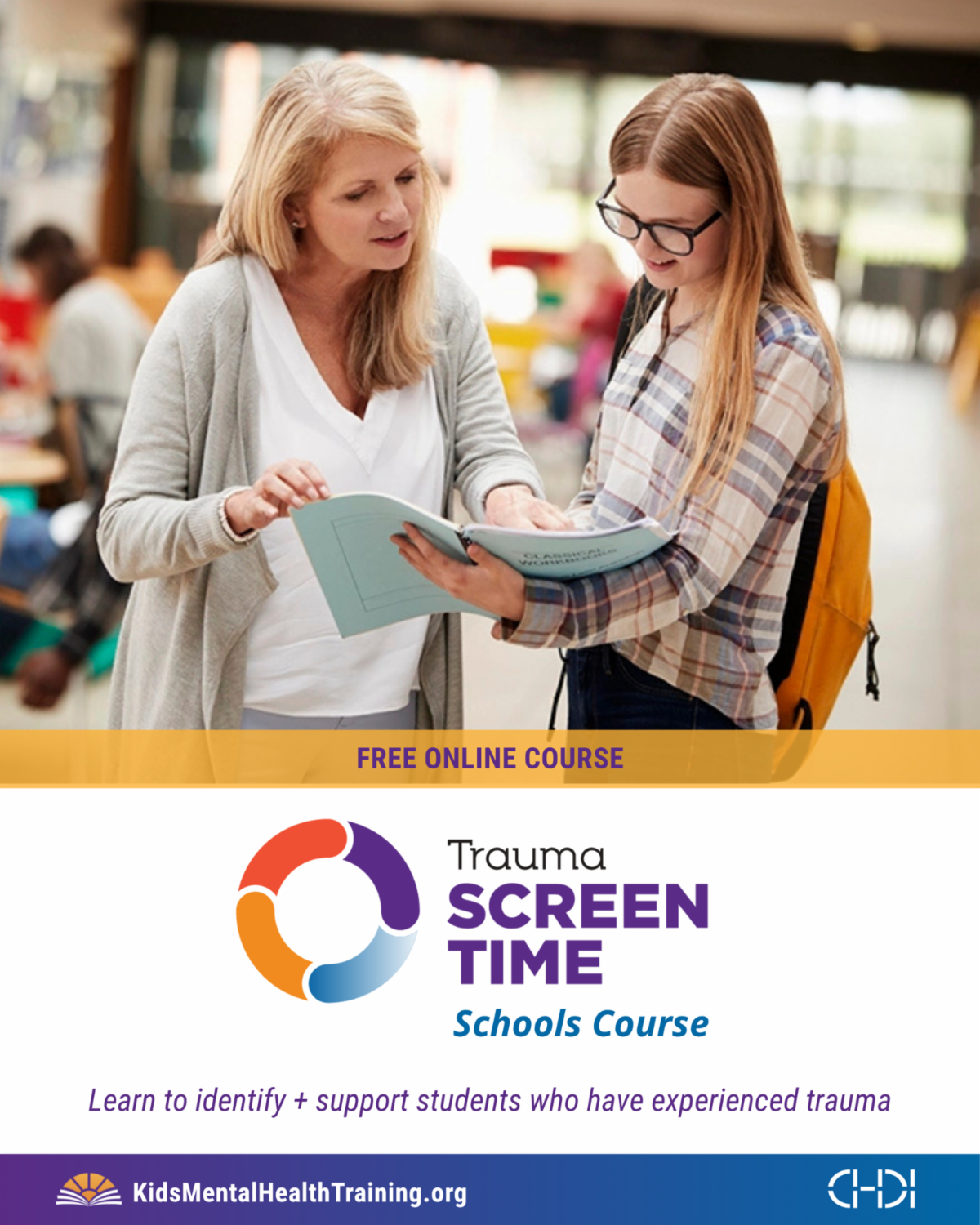 Free online course - Trauma ScreenTIME schools - traumascreentime.org