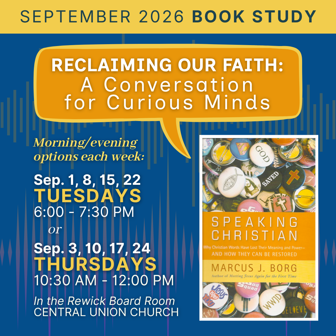 September 2026 Book Study - Reclaiming Our Faith: A Conversation for Curious Minds