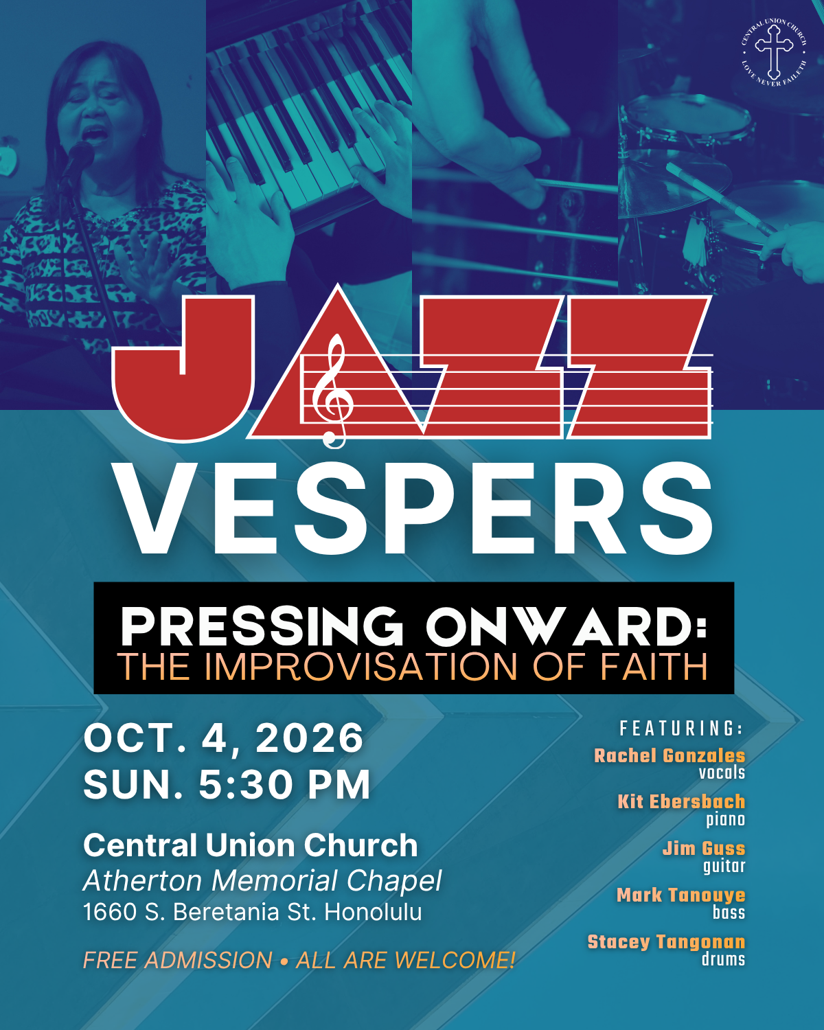Jazz Vespers on October 4