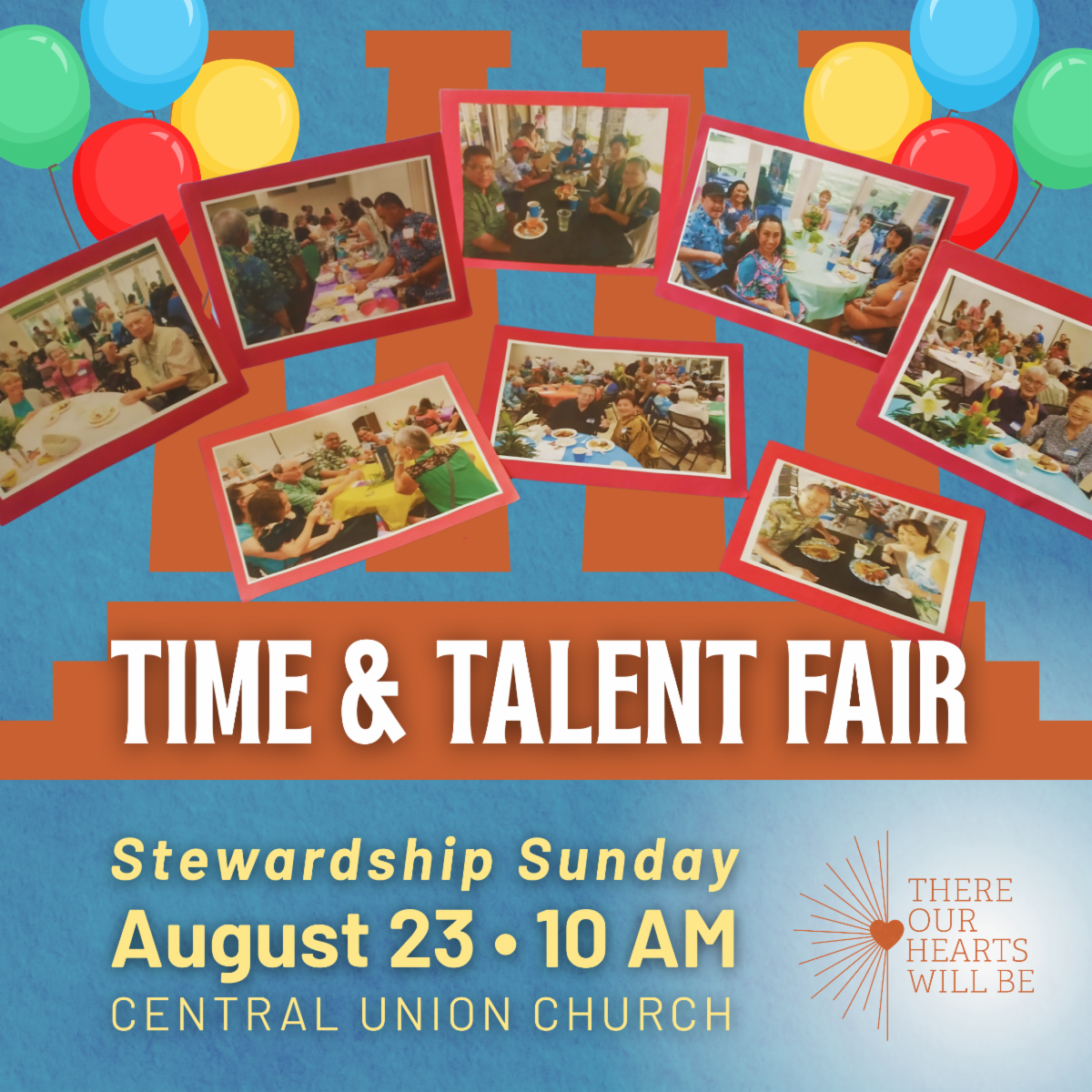 Time & Talent Fair on August 23, 2026, Stewardship Sunday