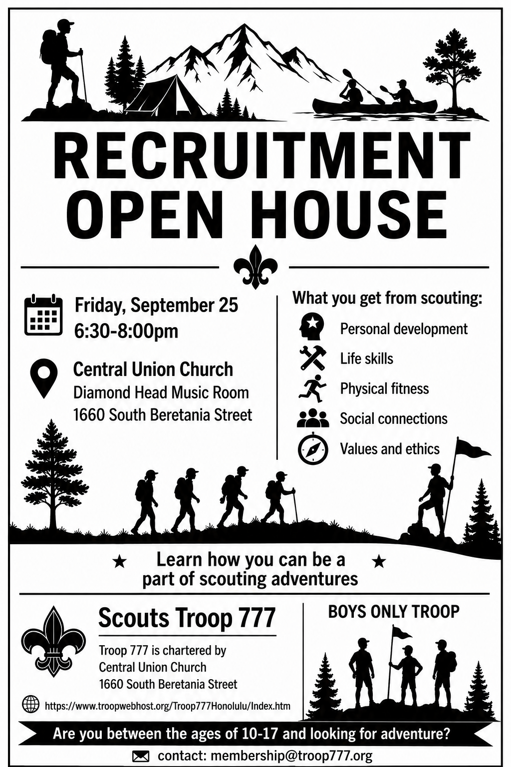 Troop 777 Recruitment Open House