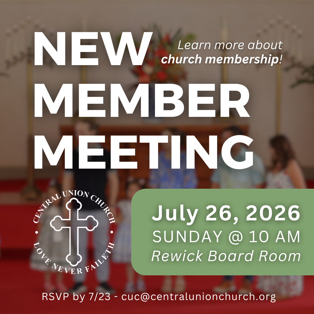 New Member Meeting on July 26, 10 AM