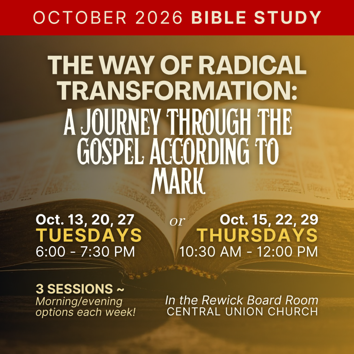 October 2026 Bible Study