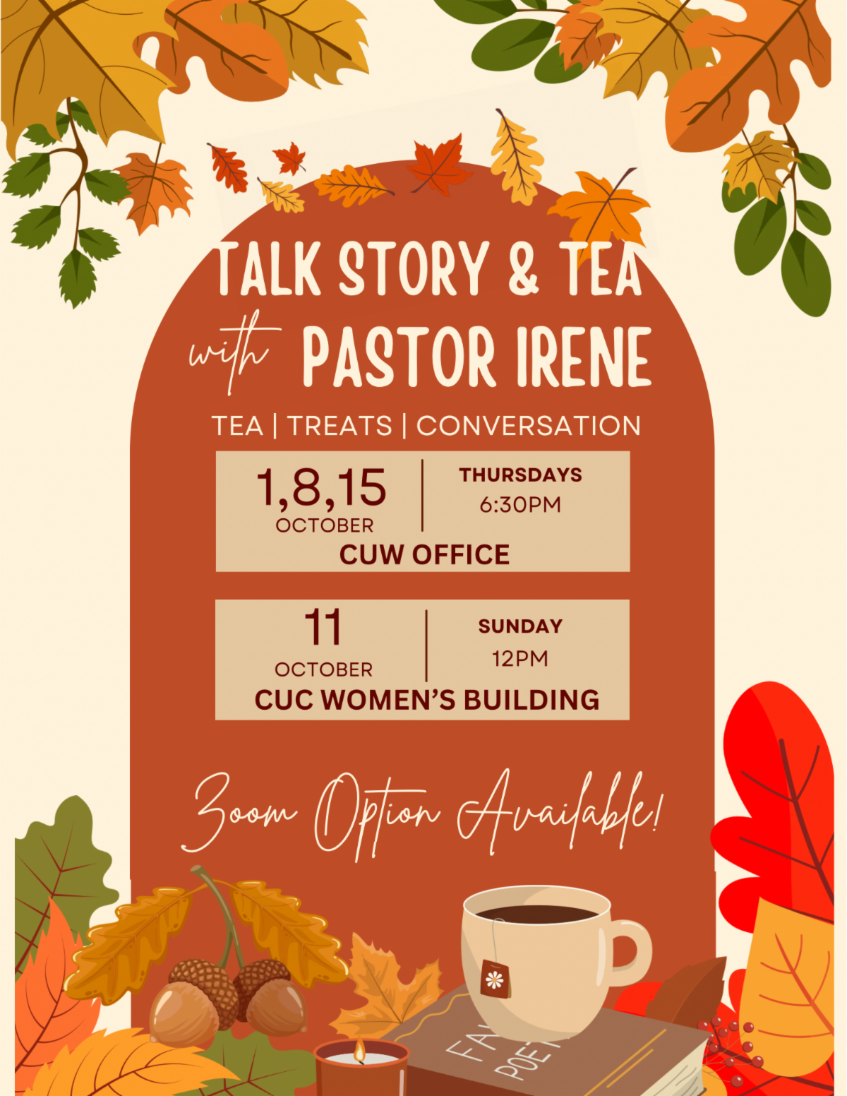 Talk Story & Tea with Pastor Irene