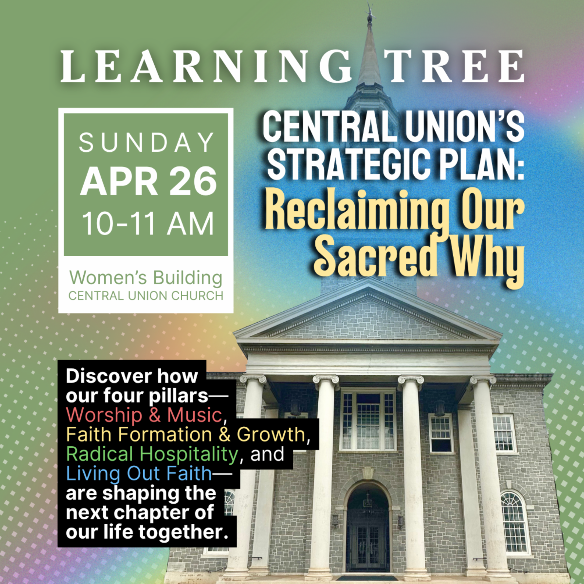 Learning Tree - Central Union's Strategic Plan on April 26 at 10 AM