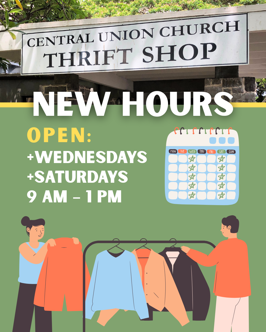 Thrift Shop NEW HOURS