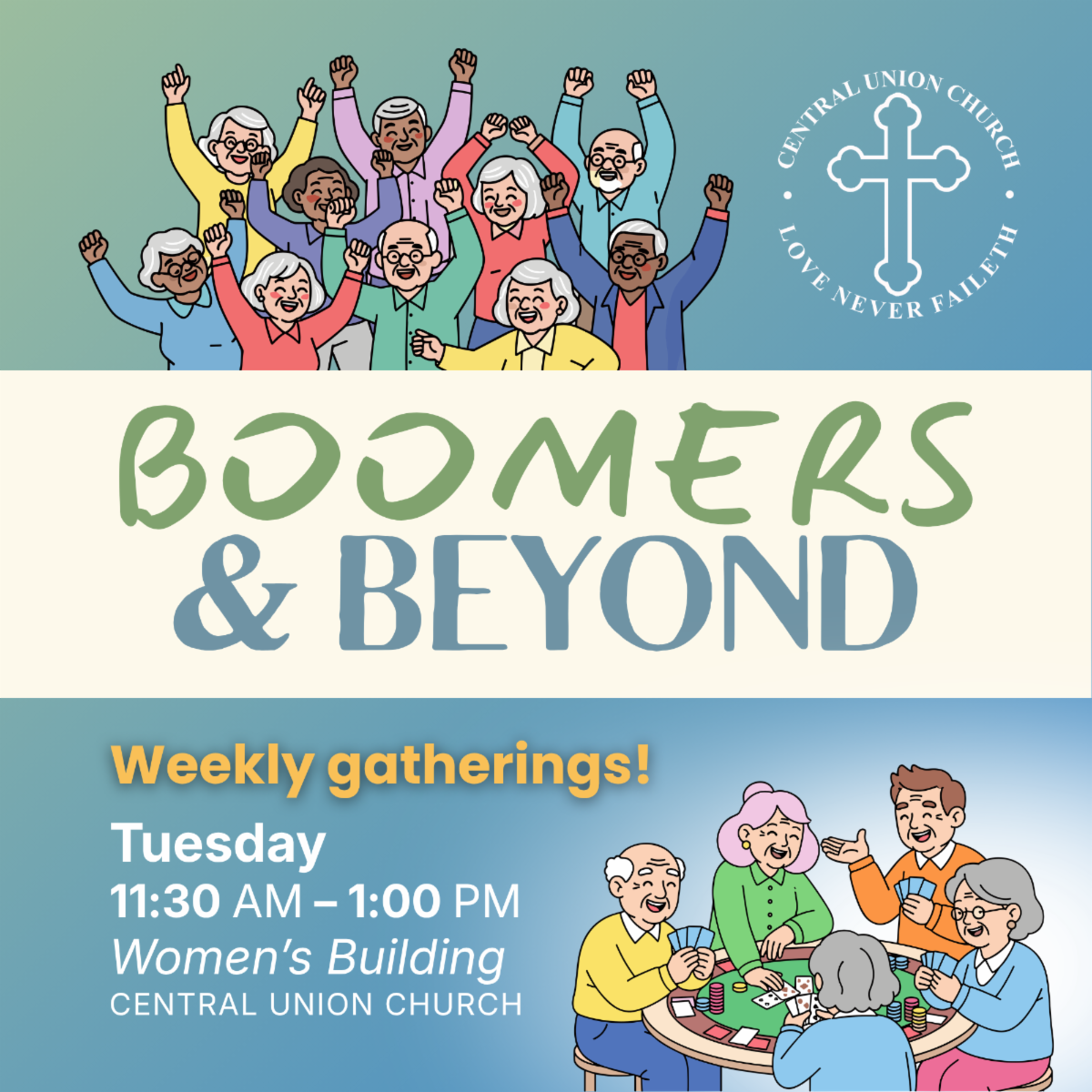 Boomers and Beyond weekly gatherings