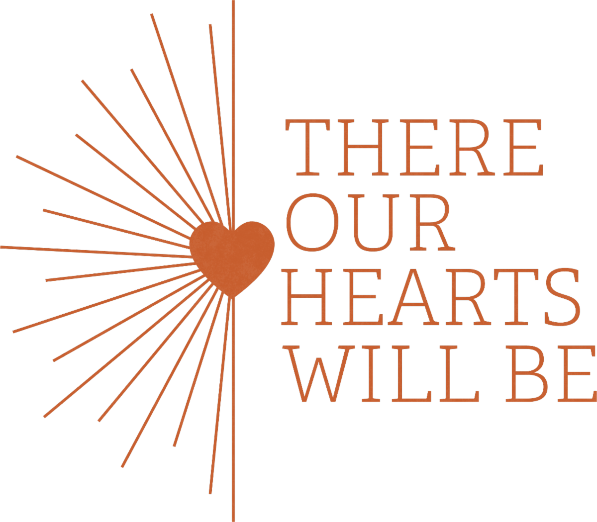 logo "There Our Hearts Will Be"
