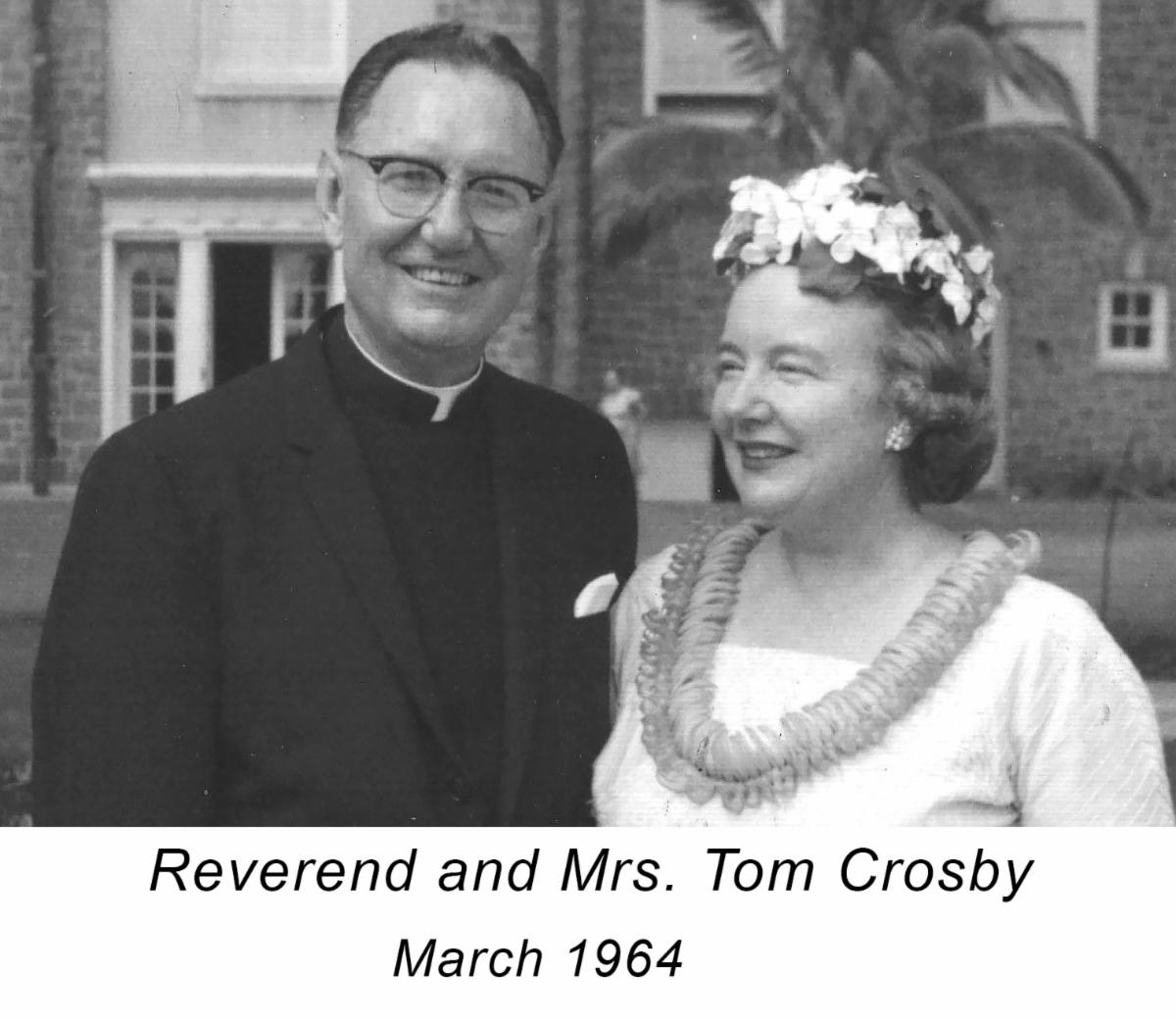 Tom and Muriel Crosby at Central Union 1964