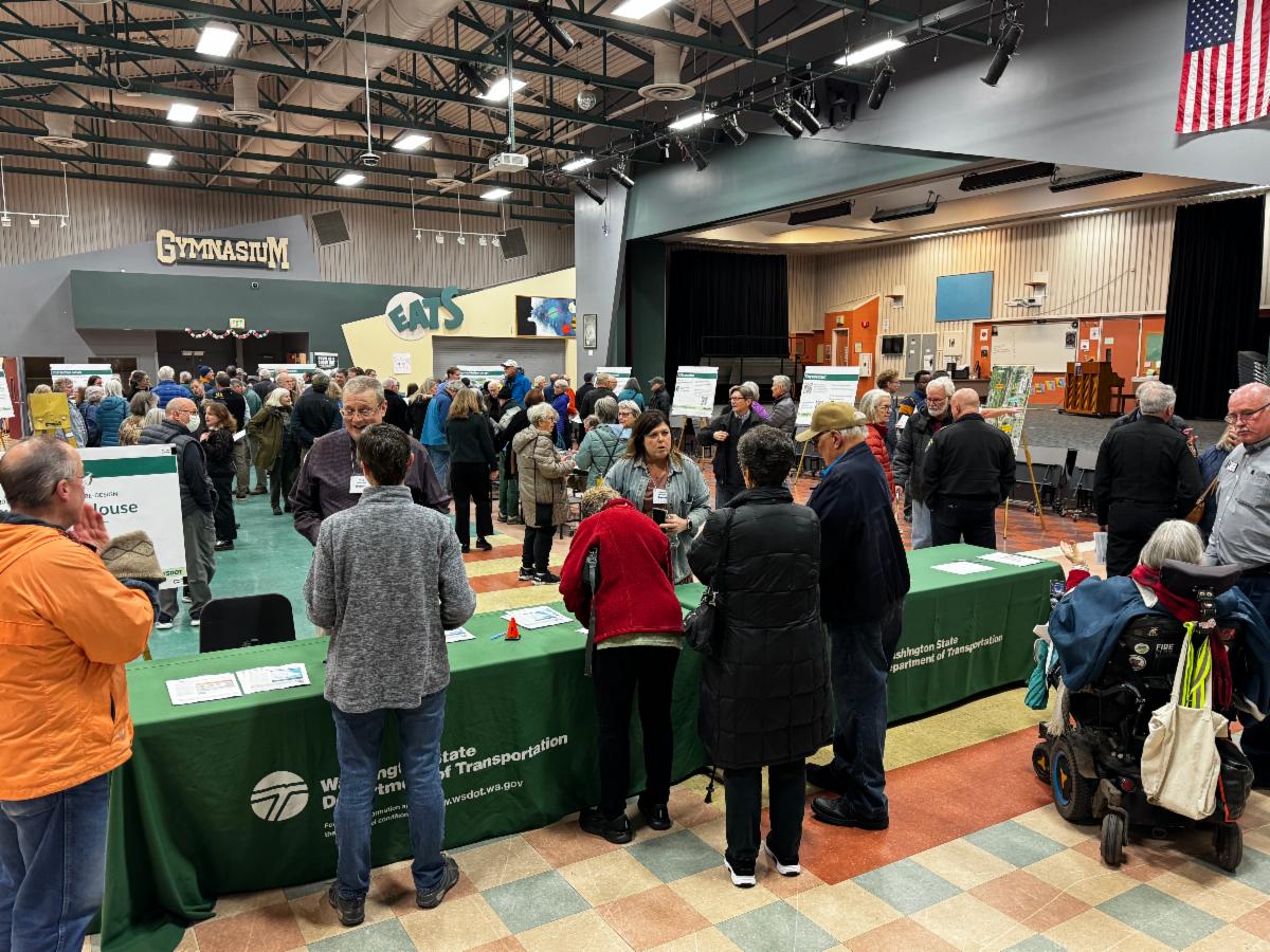 WSDOT Feb. 11 2026 Open House for 305 High School Road Roundabout Project