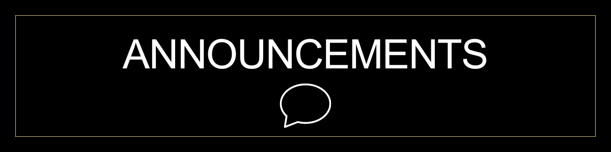 Announcements Header