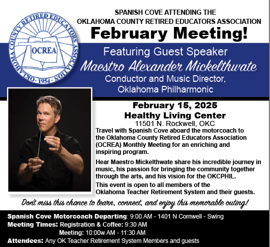 Oklahoma County Retired Educators Association (OCREA) February Monthly ...