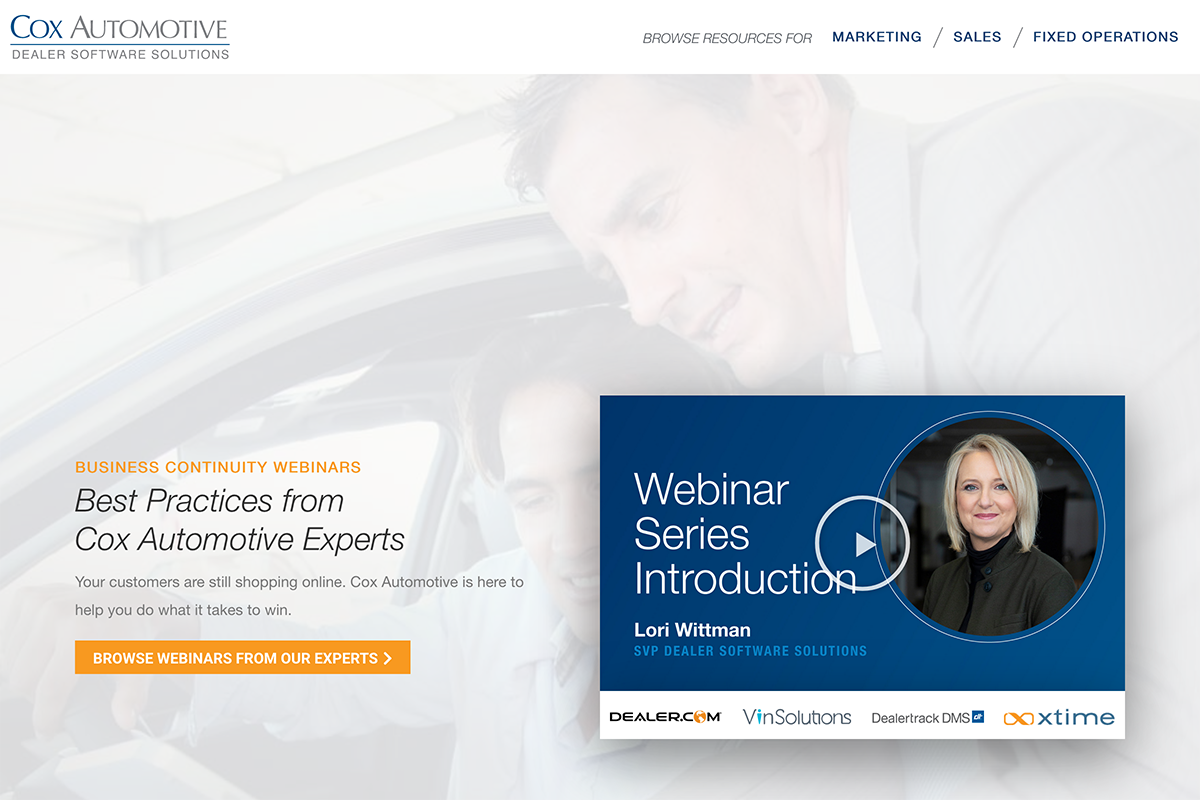 Cox Automotive Business Continuity Webinars