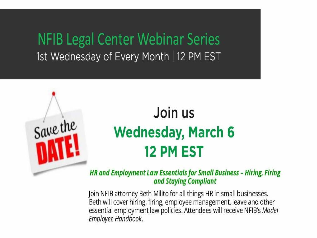 March NFIB webinar graphic